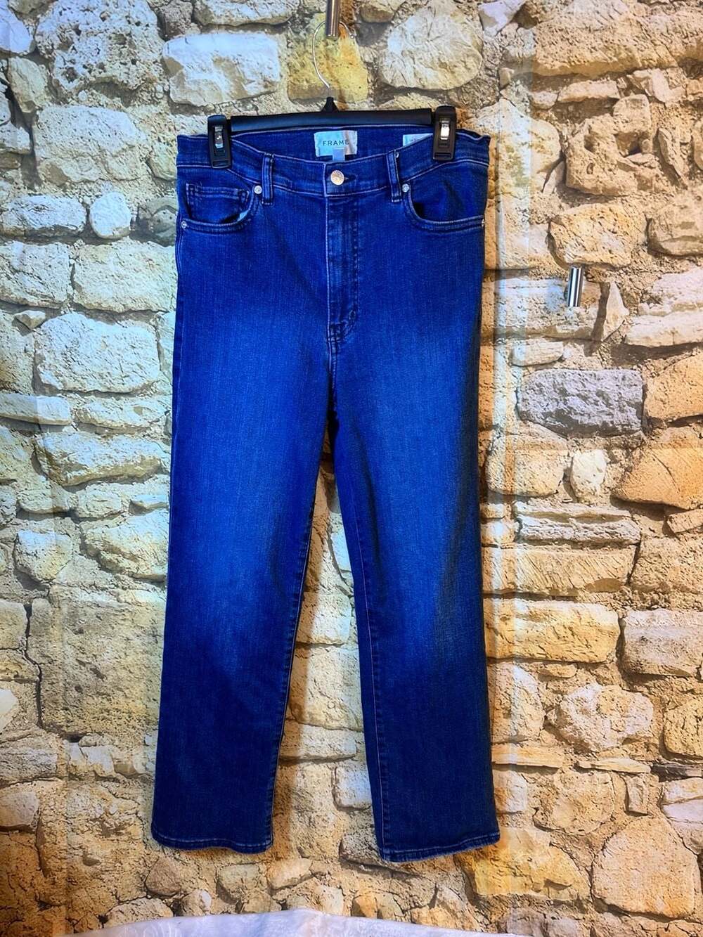 FRAME Le Sleek Straight Jeans Blue Size 29